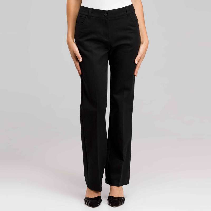 Trouser Leg Pant, Black, large image number 0